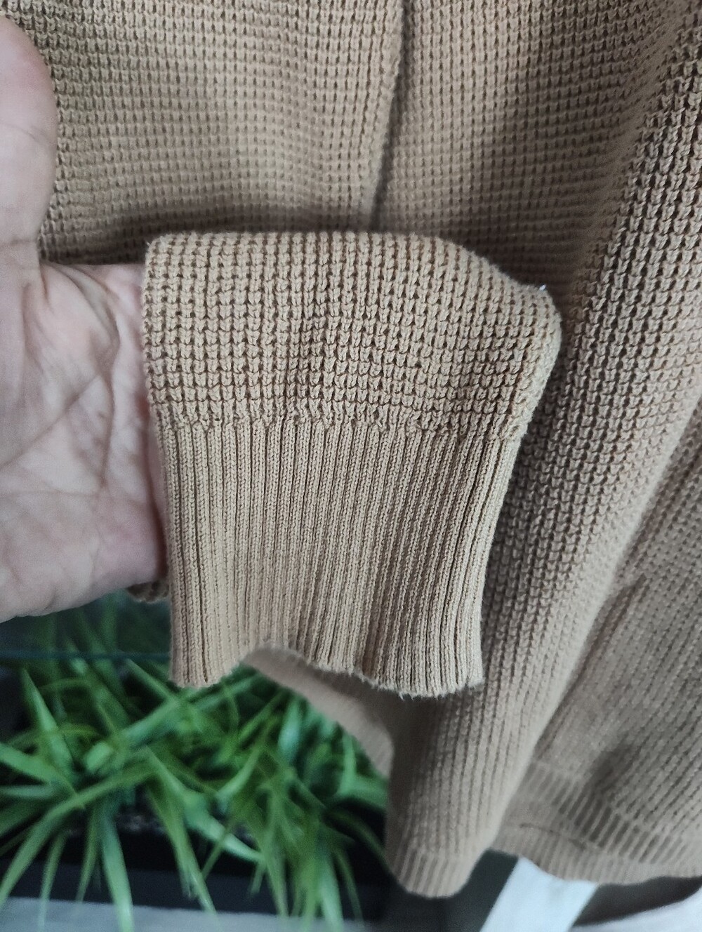 Ralph Lauren Camel Knit Hooded Pullover Sweater SZ M Good Condition - Picture 5 of 5